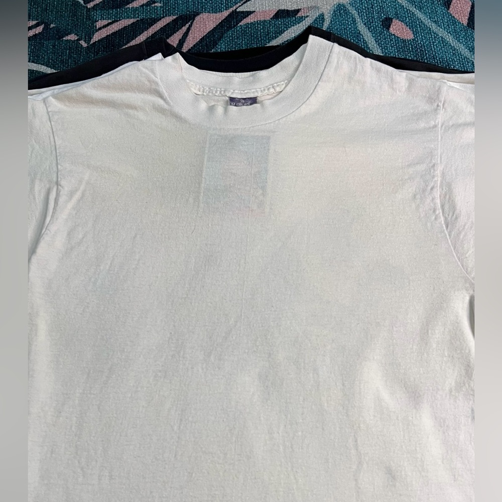 Vintage BVD Off White Plain Basic Classic Crewneck Tshirt - Picture 2 of 11
